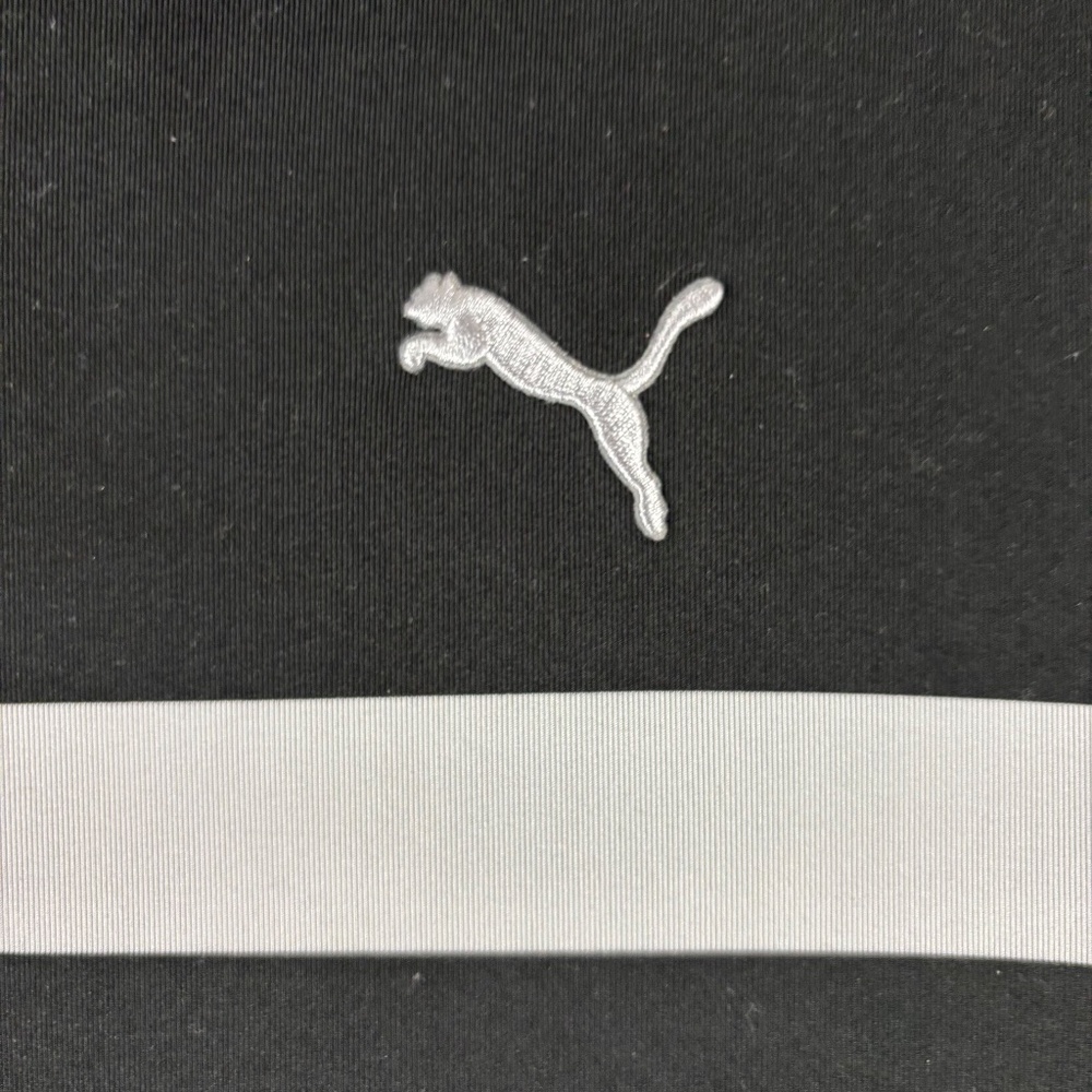 Puma, Golf Polo Shirt, Black and Gray Stripes, Men's Size L, Classic/Sporty look - Picture 5 of 11